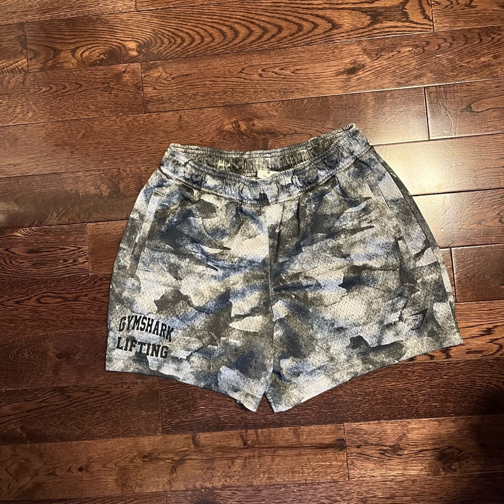 Gymshark Mens Metal Grey 5” Lifting Mesh Shorts